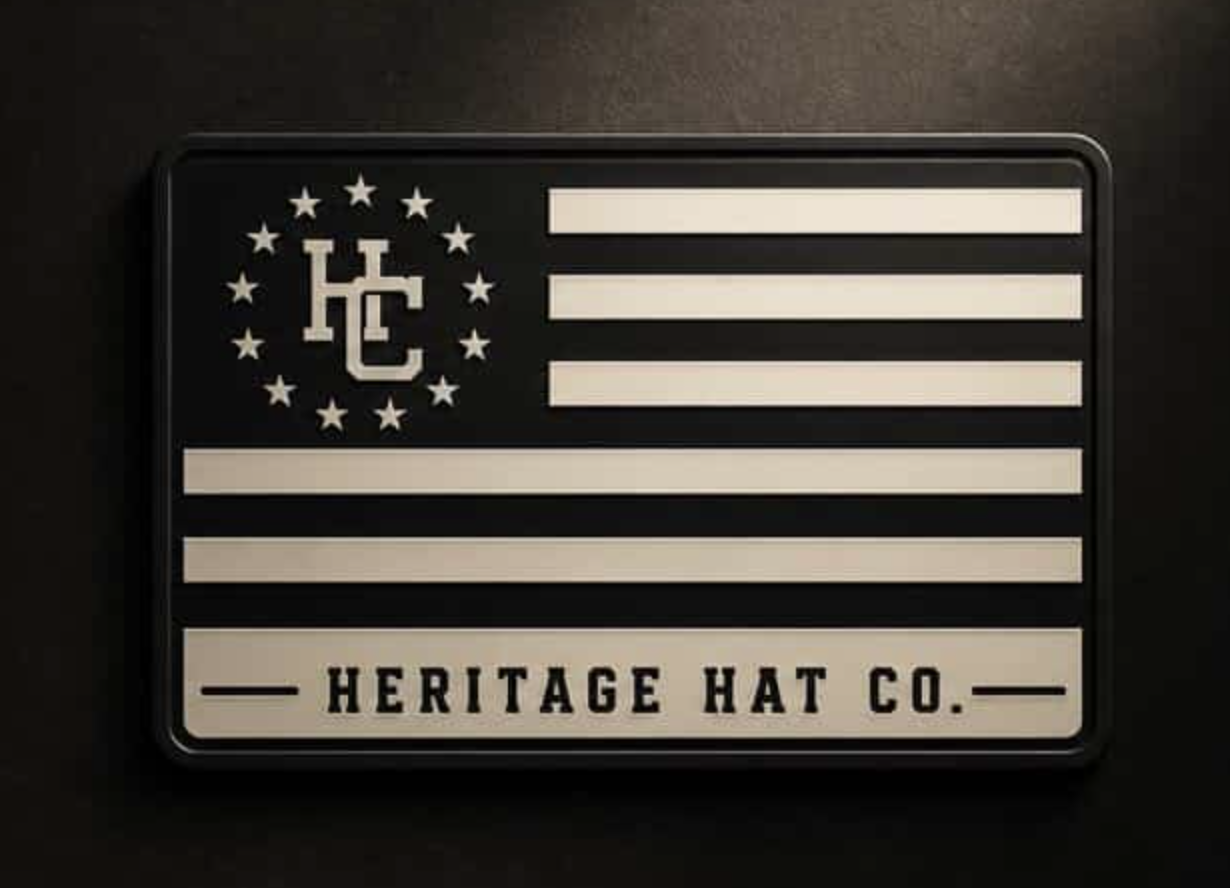 Heritage Hat Co. flag patch emblem